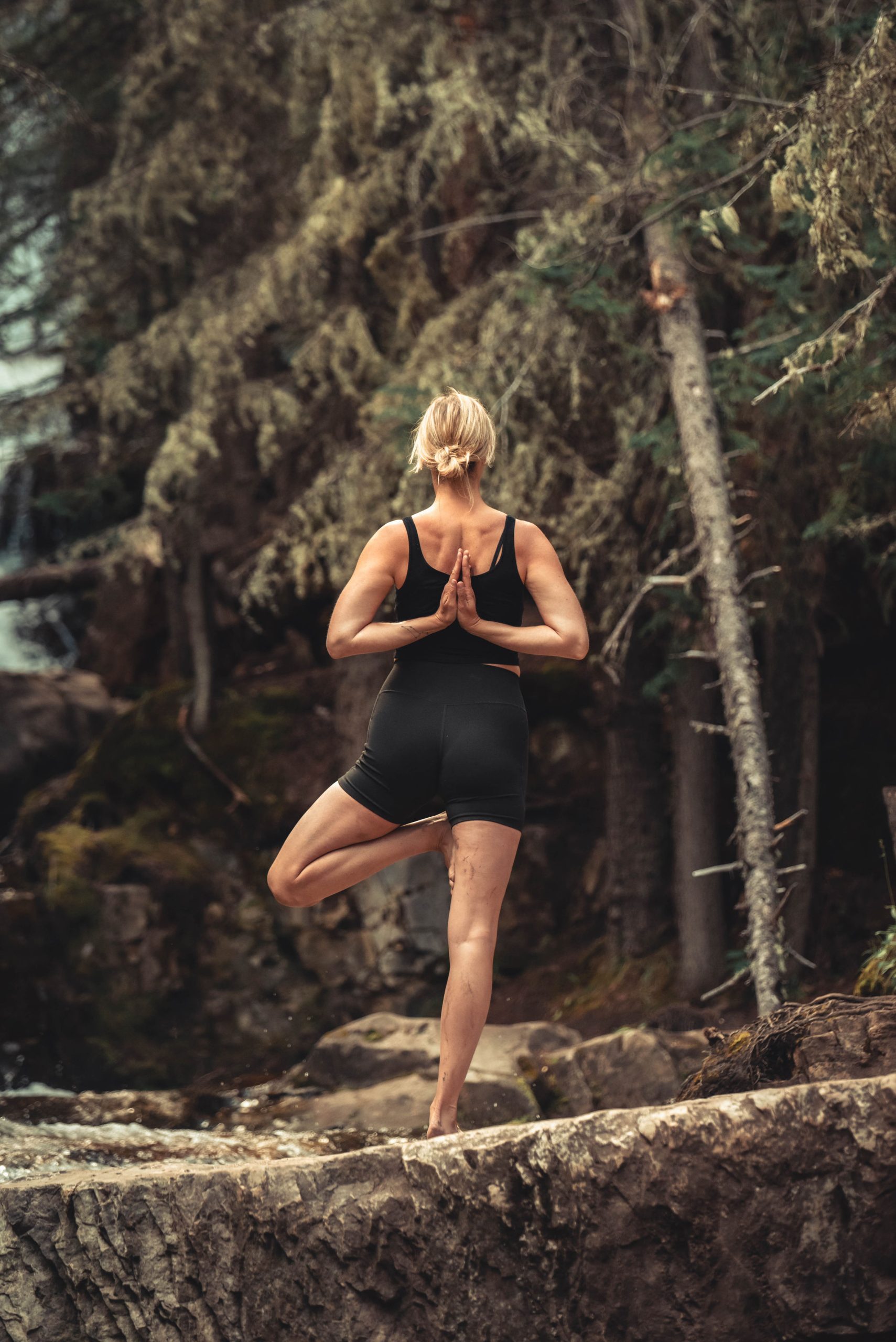 A beautiful, serene yoga shala with natural lighting